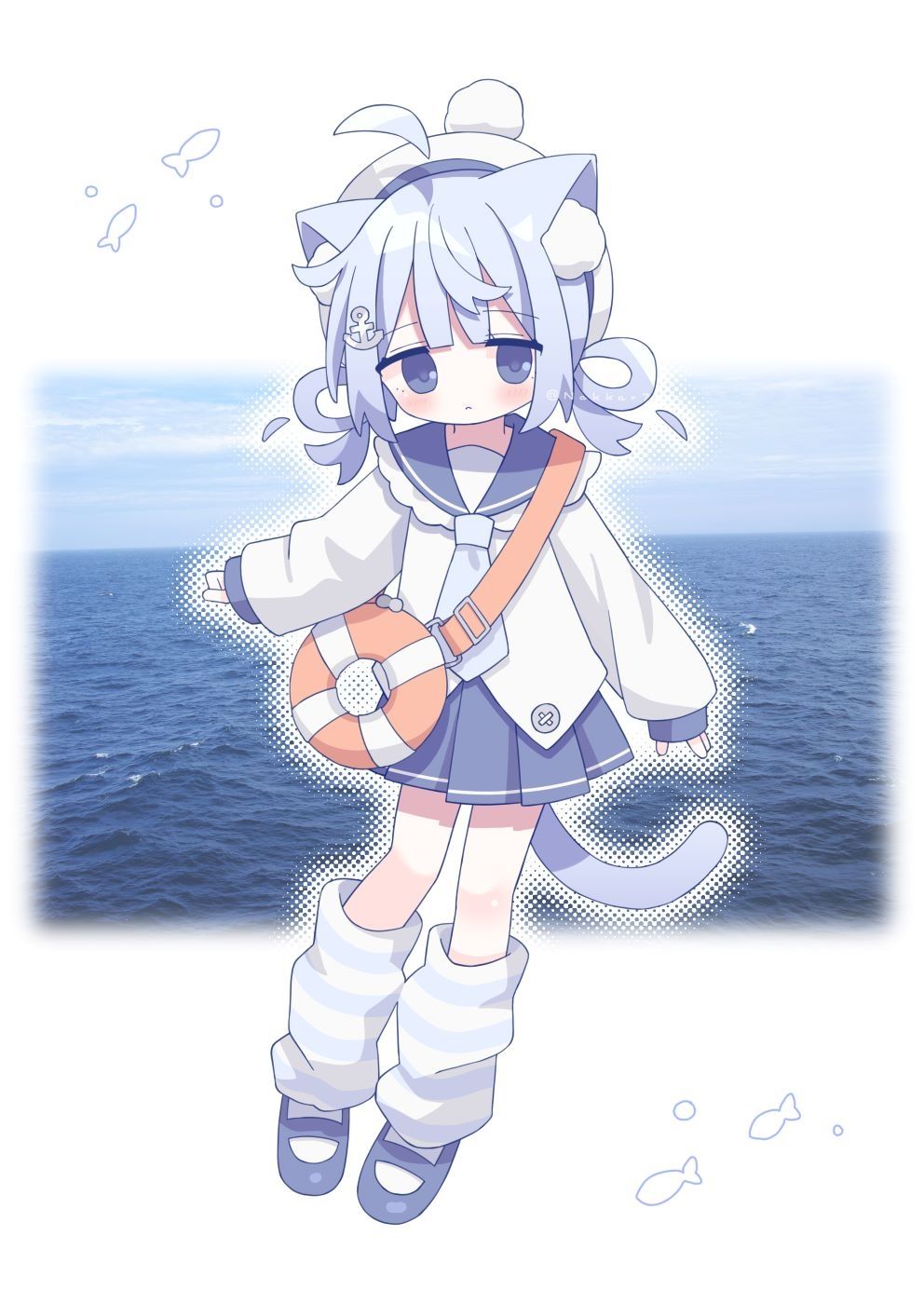 pixiv,二次元,壁纸,绘画,猫猫