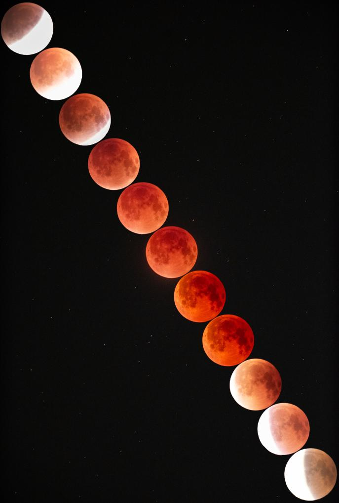 元宵节,月全食,红月,血月