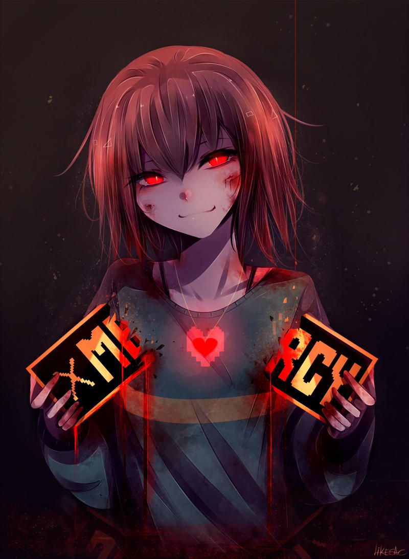 传说之下,UNDERTALE,CHARA,猹,美图,壁纸,绘画,插画,deviantart,画师推荐