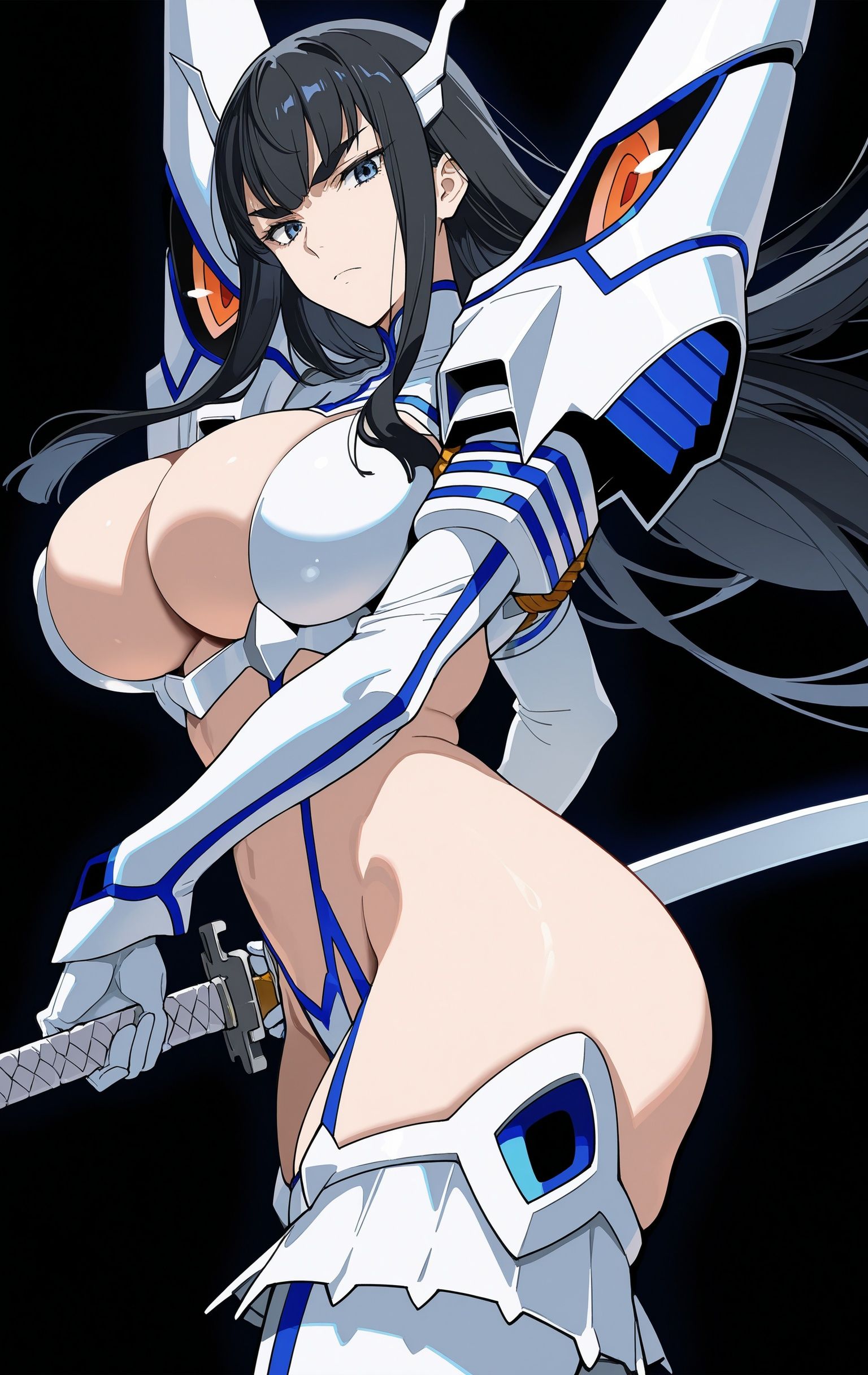 鬼龙院皐月,AI绘图,斩服少女