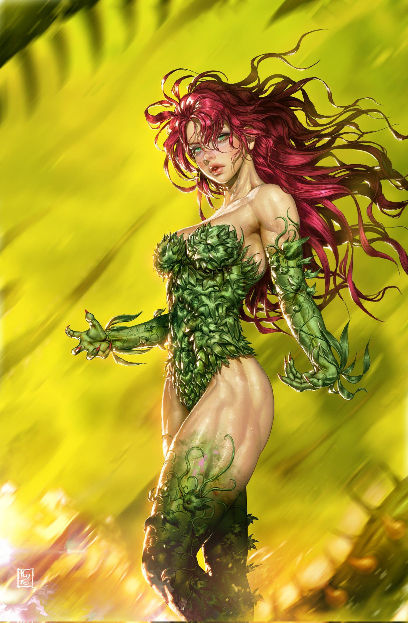 DC,DC漫画,美漫,超级英雄,毒藤女,美图,壁纸,绘画,插画,哥谭魅影