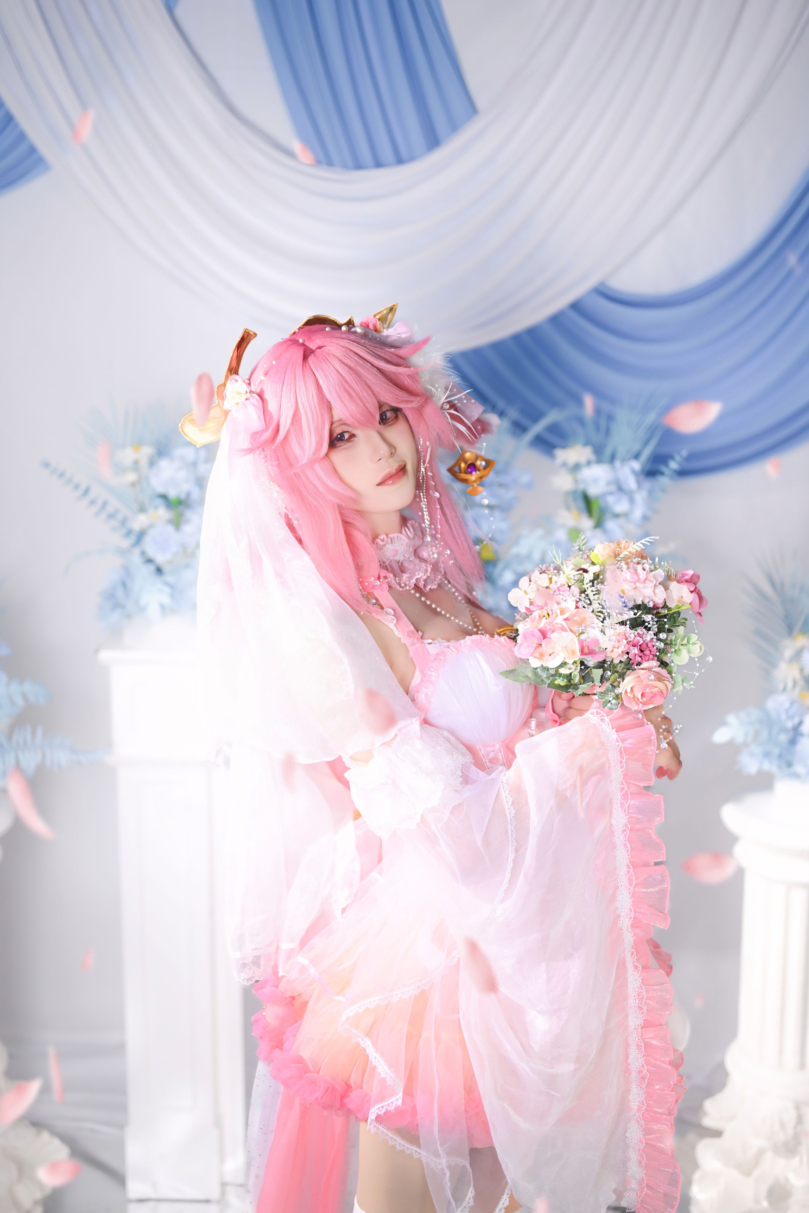 原神,原神COS,八重神子COS,花嫁