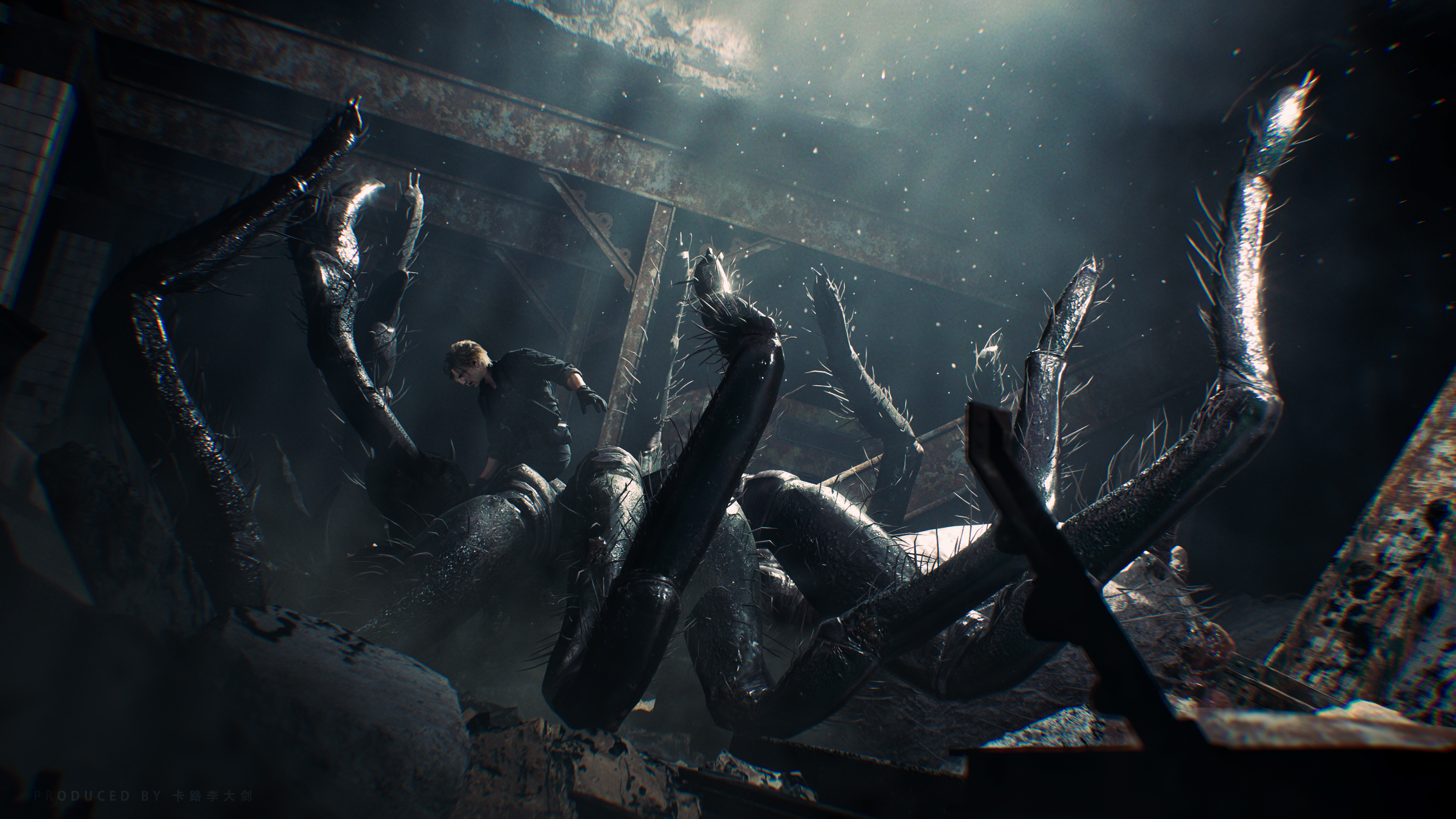 生化危机9安魂曲,安魂曲,生化危机,里昂,背景图