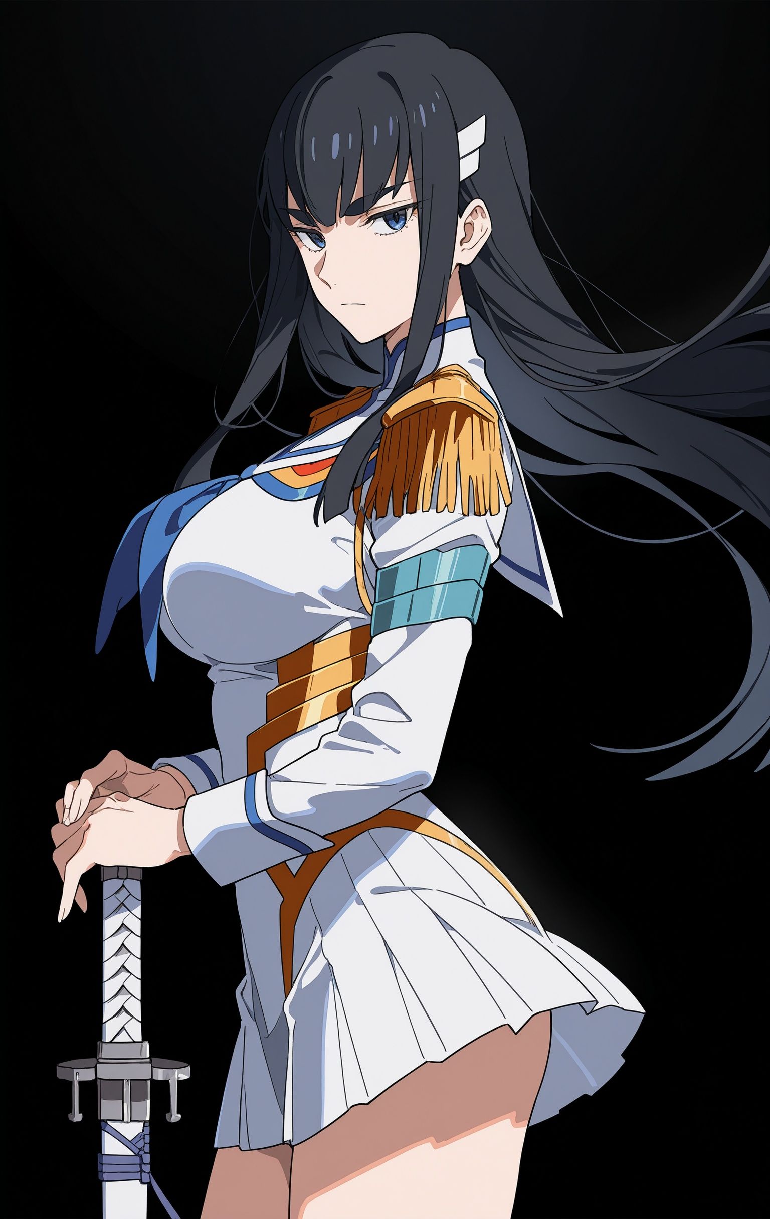 鬼龙院皐月,AI绘图,斩服少女