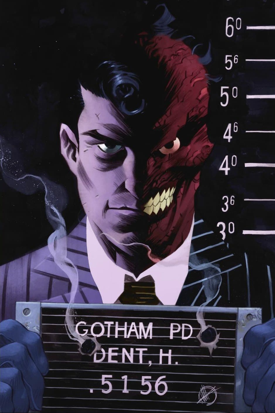 DC漫画,DC,美漫,超级英雄,双面人,美图,壁纸,绘画,插画,动漫