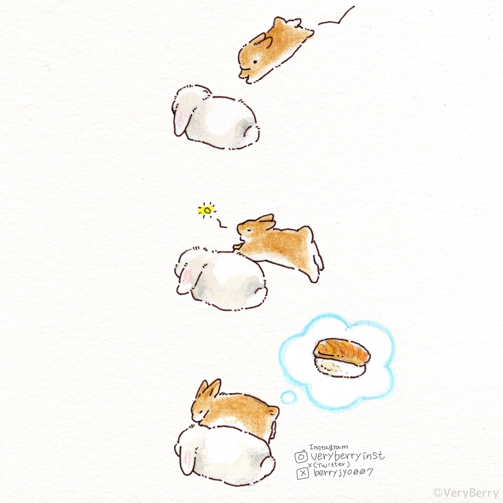 pixiv,萌宠,兔子,漫画