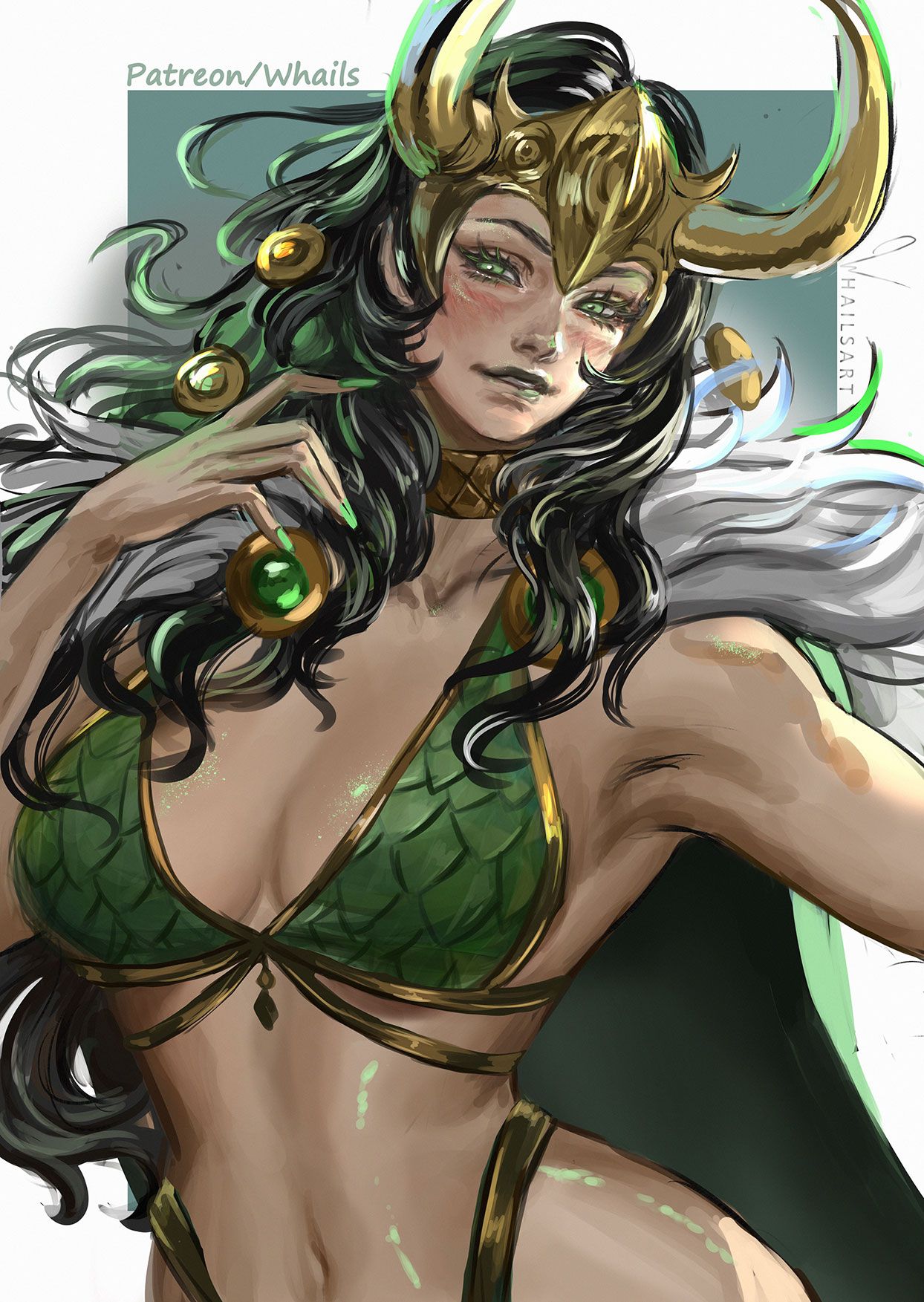 漫威,漫威漫画,漫威争锋,洛基,女洛基,美图,壁纸,绘画,插画,超级英雄