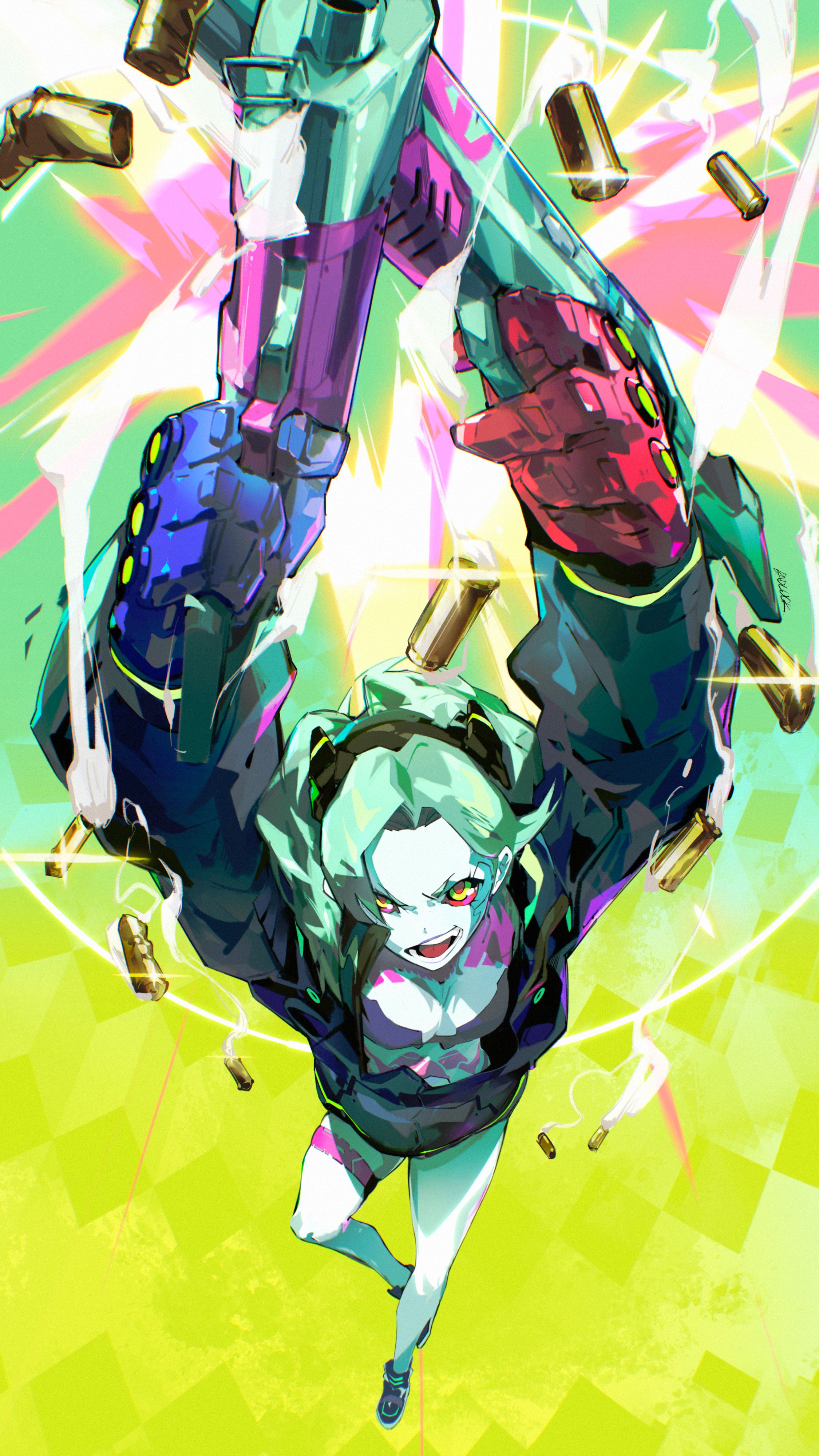 赛博朋克,赛博朋克边缘行者,边缘行者,丽贝卡,动漫壁纸,动漫美图,美图,壁纸,绘画,二次元