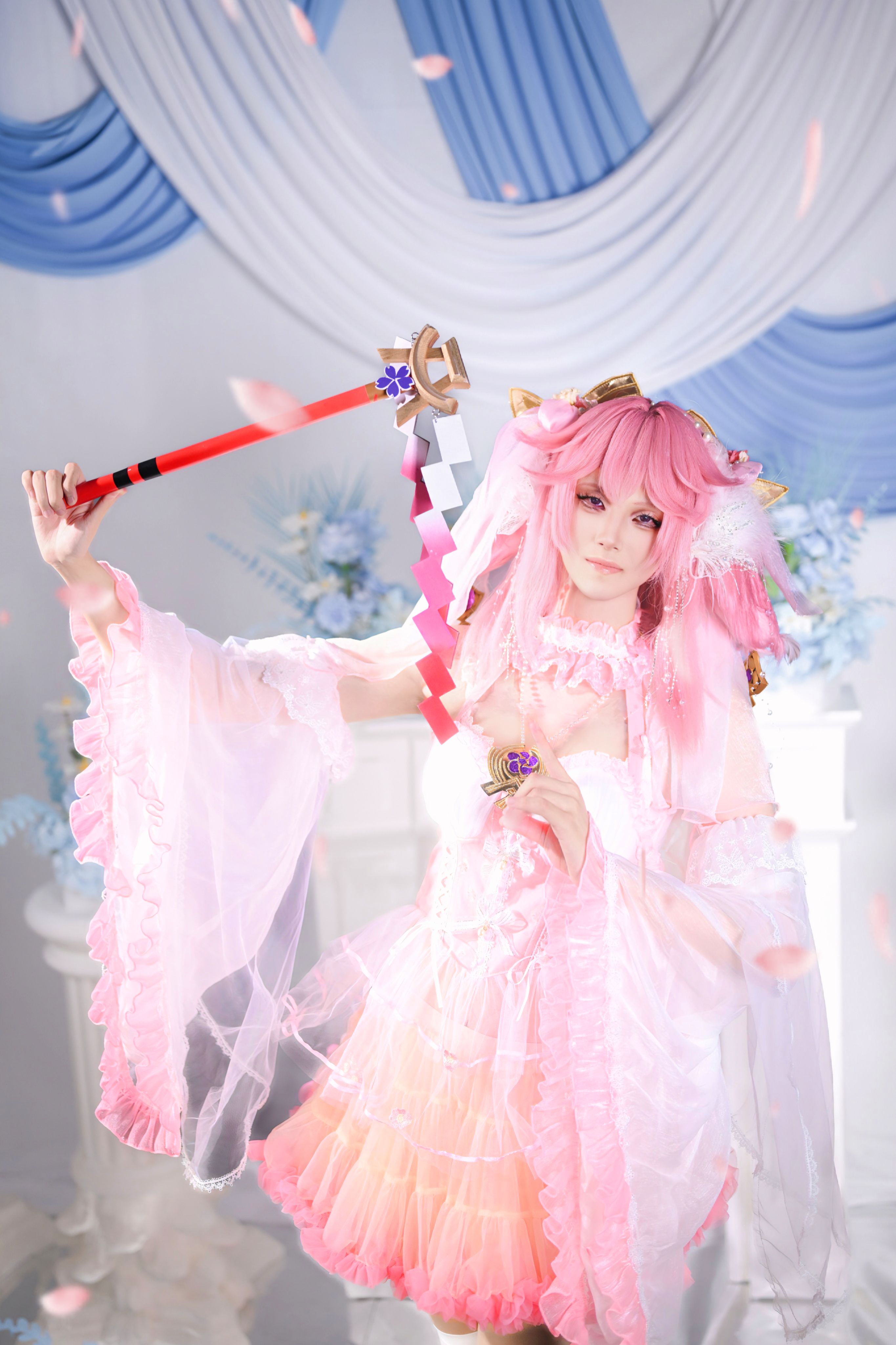 原神,原神COS,八重神子COS,花嫁