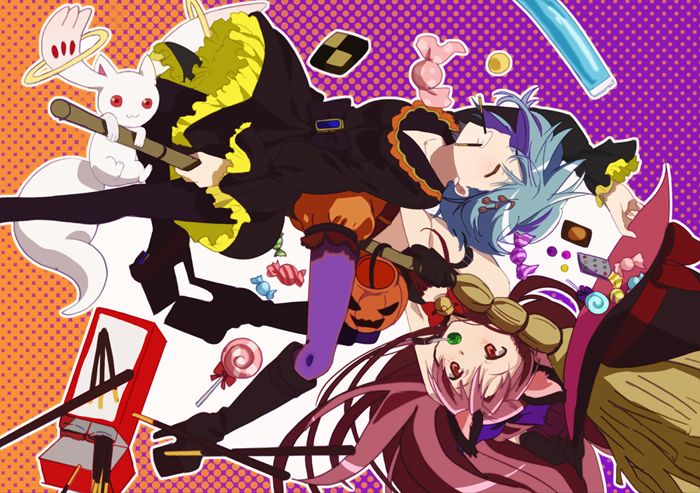 魔法少女小圆,魔法少女,美树沙耶香,佐仓杏子,美图,壁纸,绘画,动漫美图,动漫壁纸,二次元