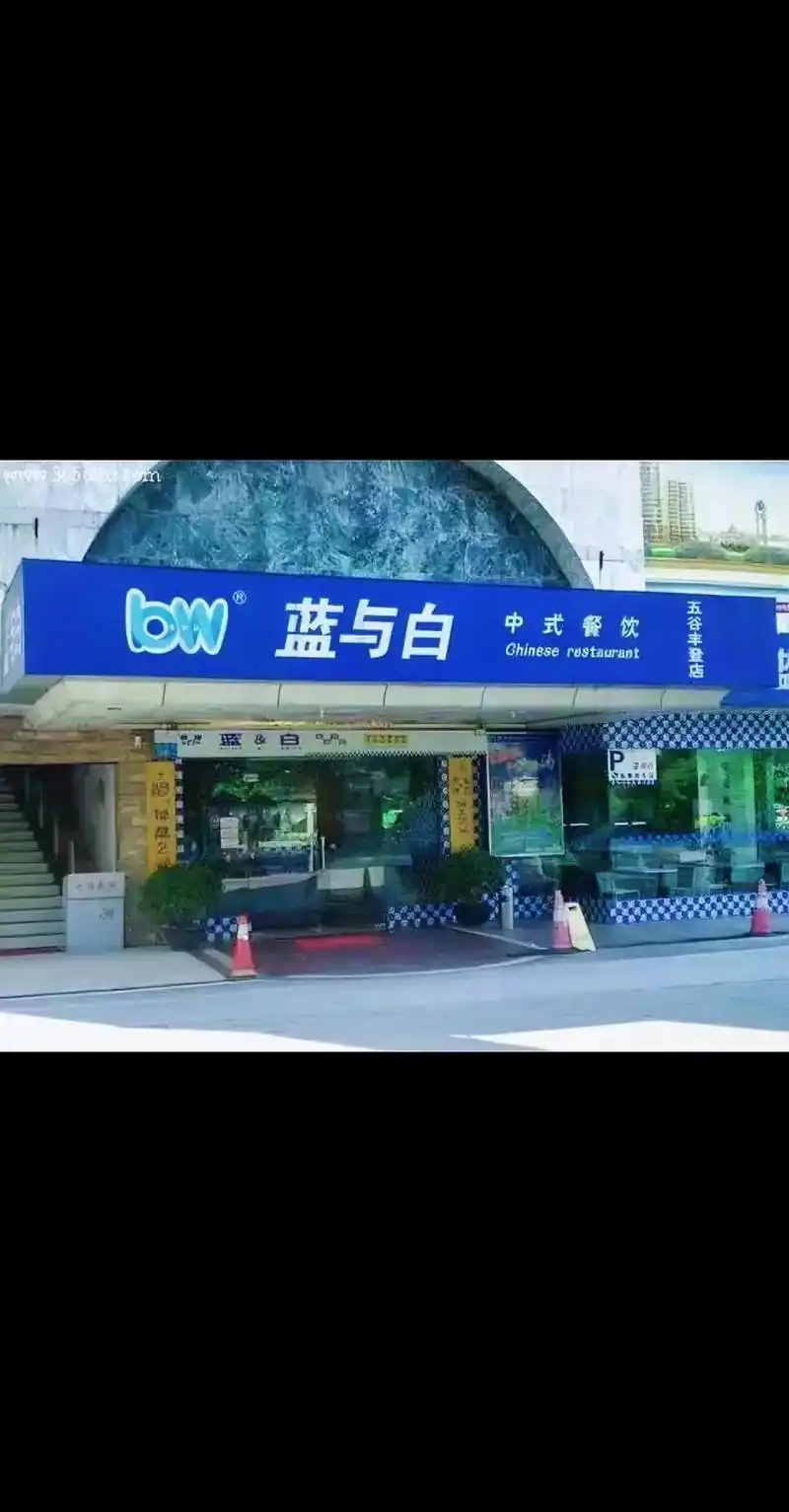 蓝与白