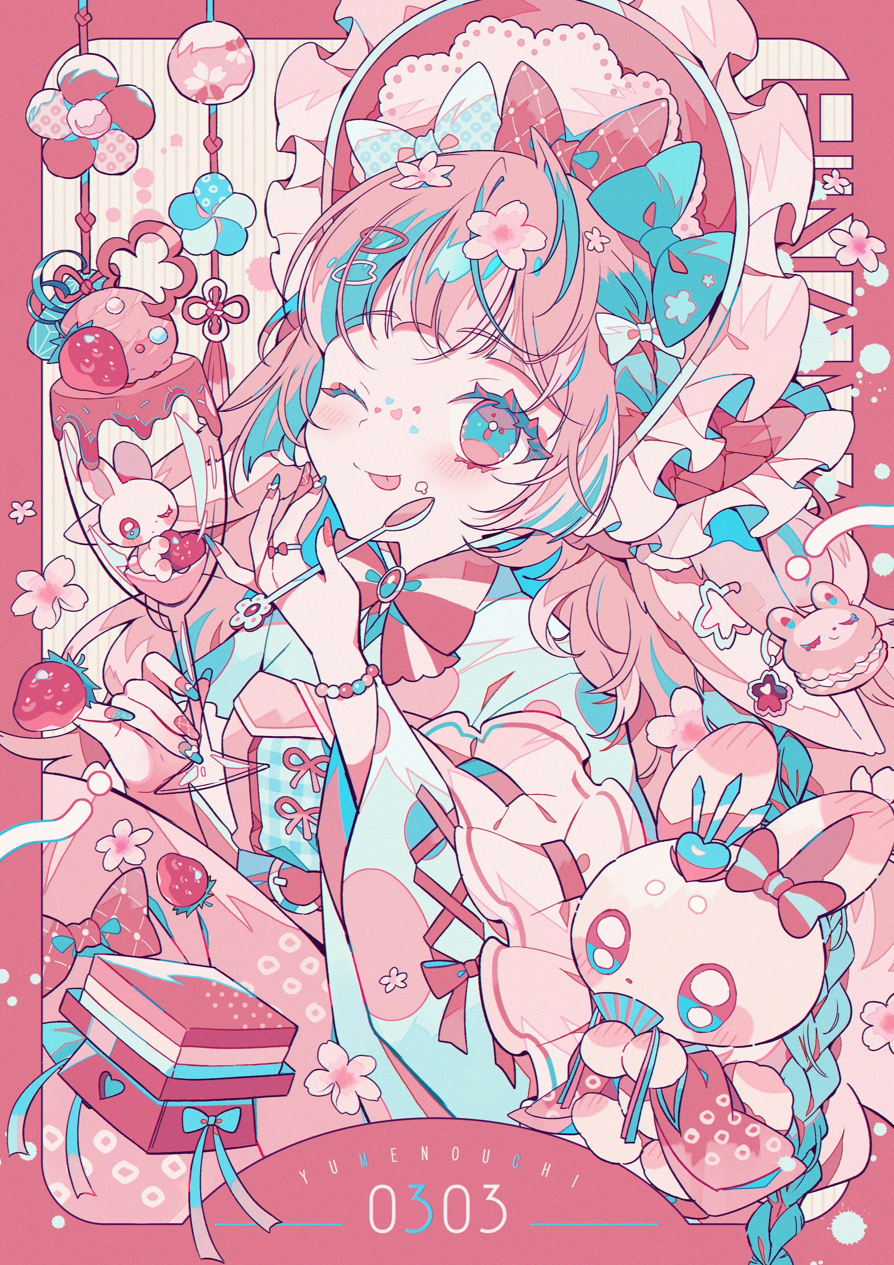 pixiv,绘画,壁纸,二次元,粉色