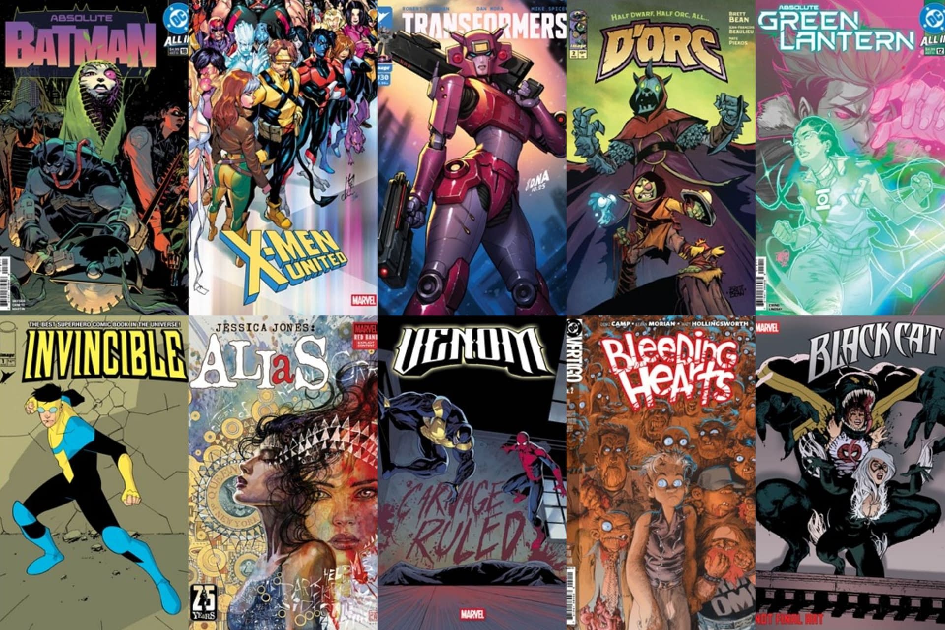 DC,漫威,image,美漫,漫画,绝对蝙蝠侠,X战警,变形金刚,ACG