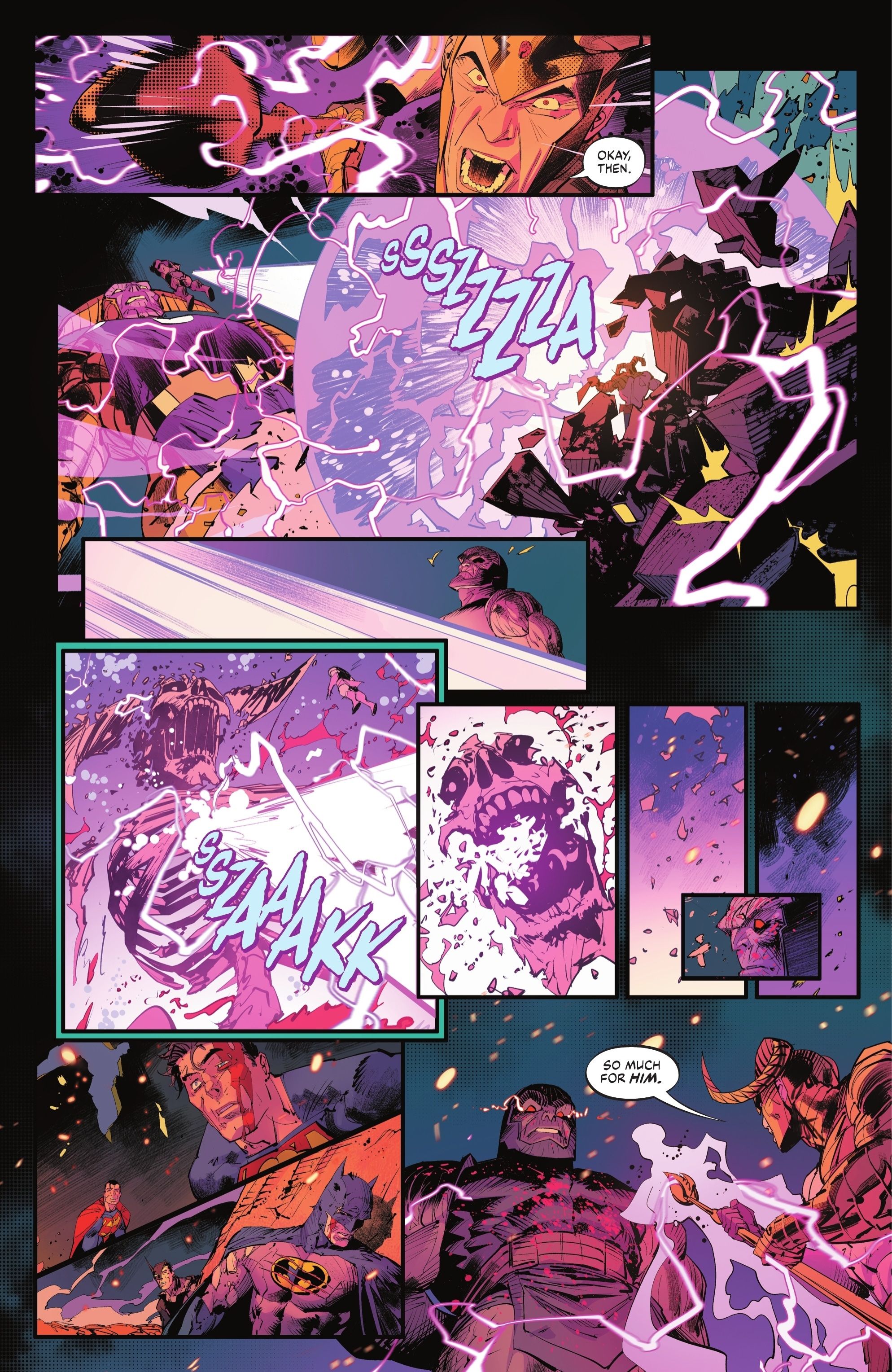 DC漫画预览】《蝙蝠侠／超人》预览：达克赛德入侵天国降临结局