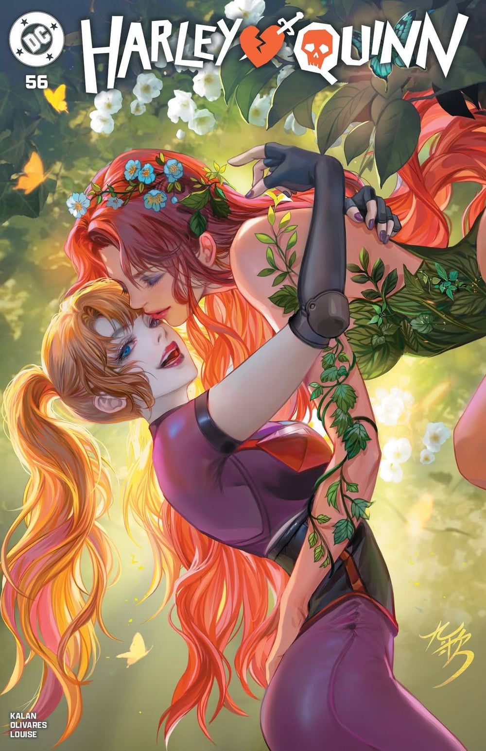 DC,DC漫画,美漫,超级英雄,小丑女,毒藤女,美图,壁纸,绘画,插画