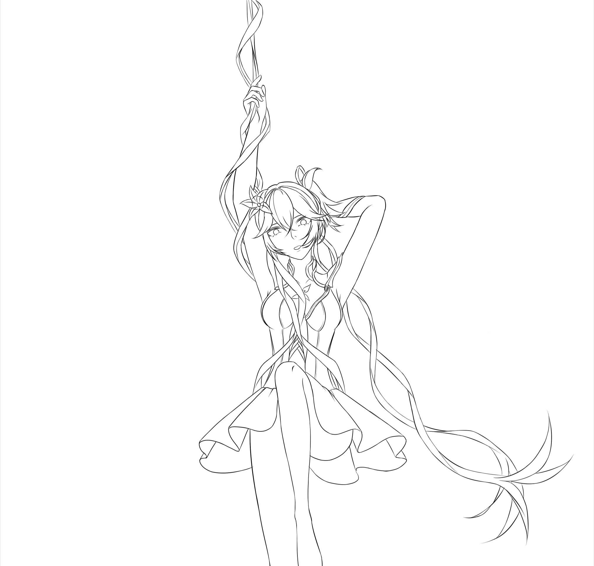 鸣潮,二创,椿,板绘