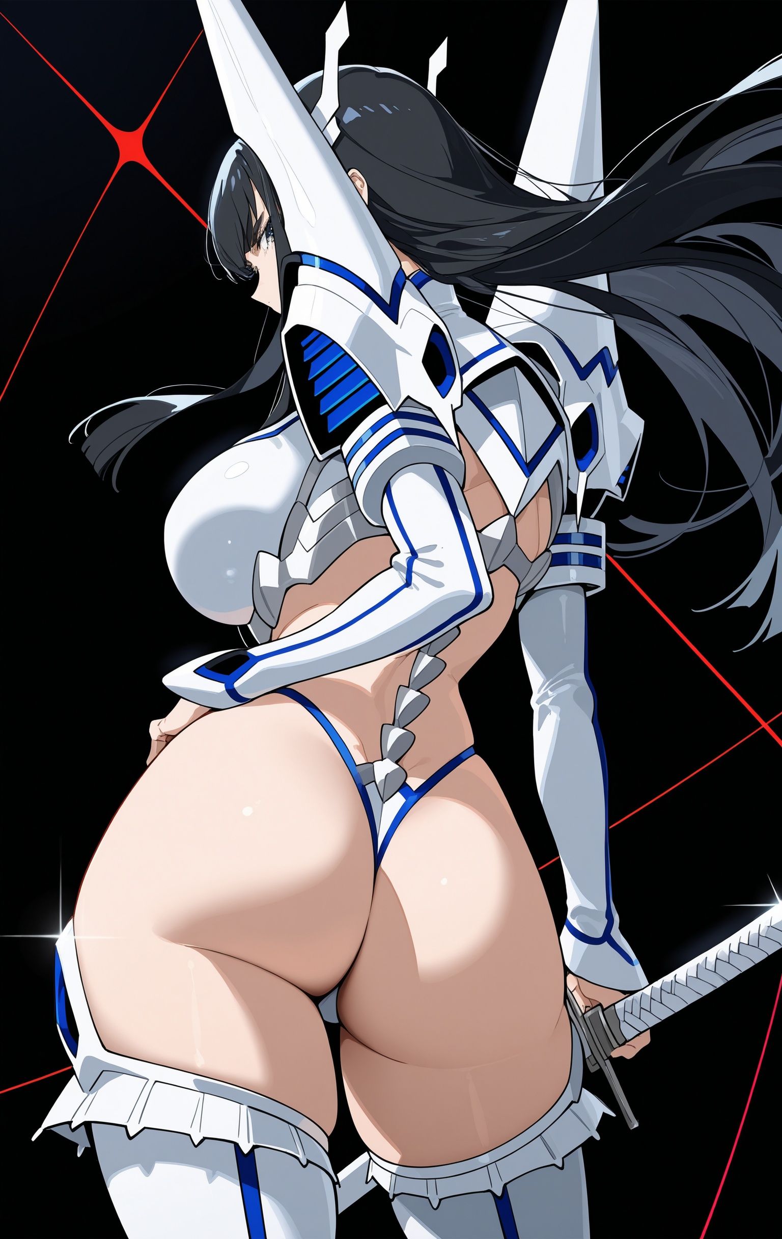 鬼龙院皐月,AI绘图,斩服少女