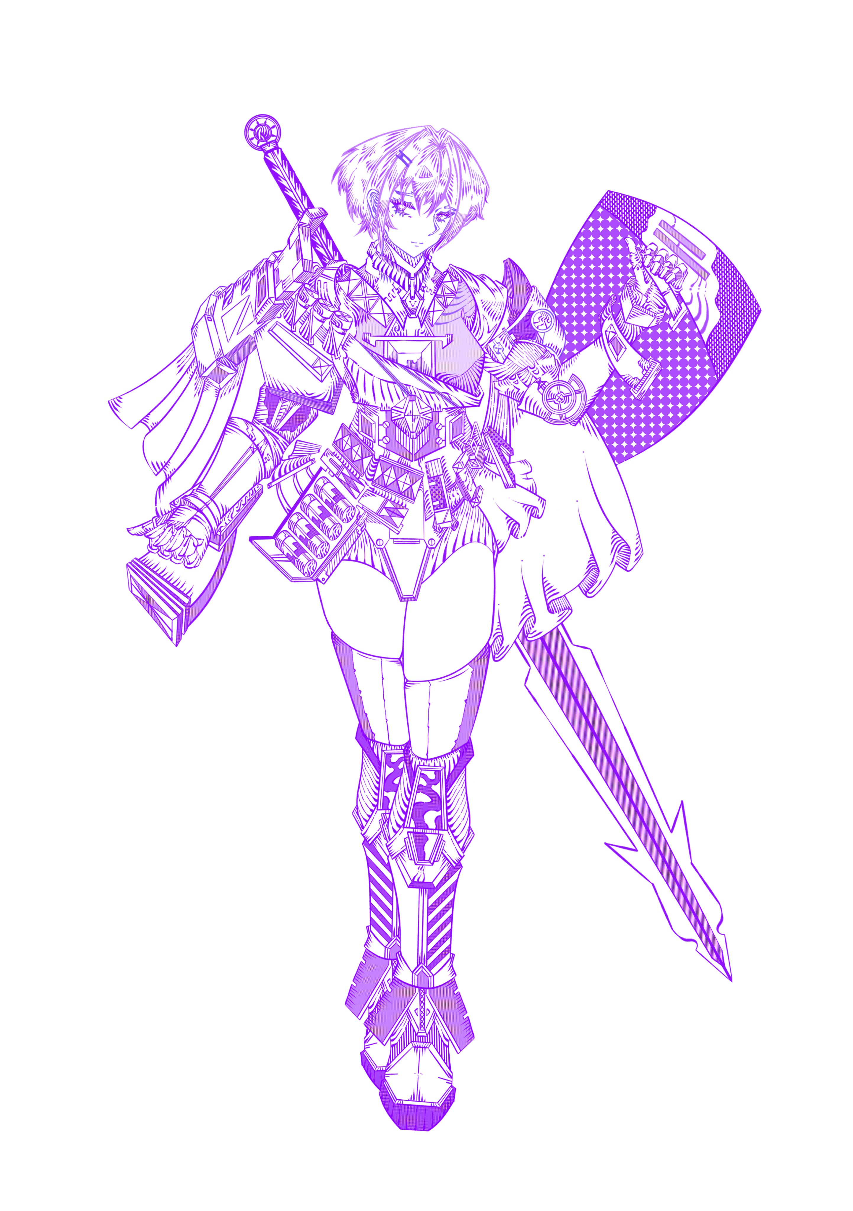 绘画,原创,板绘,格林雾林撞风车,立绘