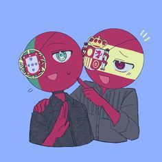 countryhumans,伊比利亚,西班牙,葡萄牙,国拟