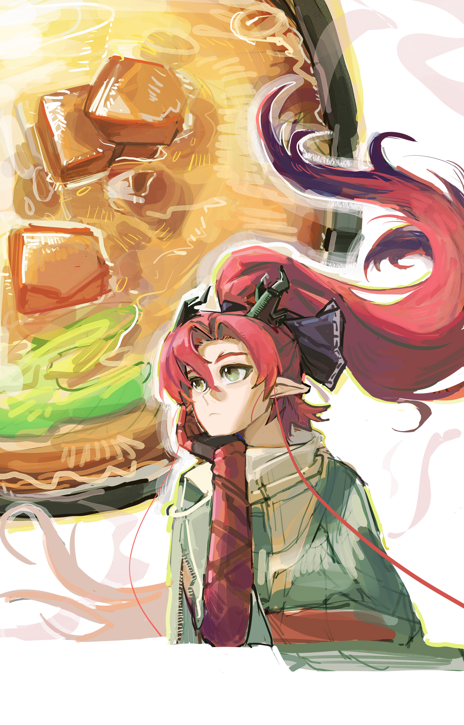 绘画,绘画创作,明日方舟,余