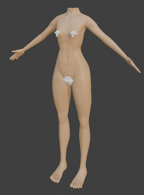 3D模型,素体,blender