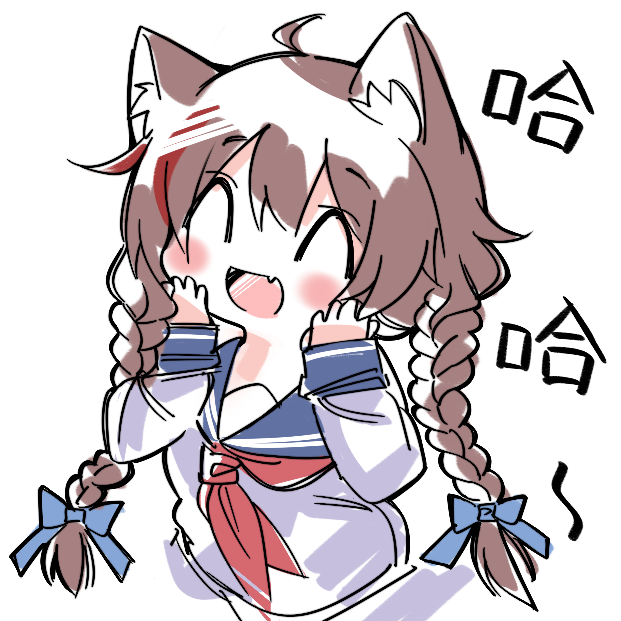 绘画创作,站娘,喵隐,喵萌,喵奈,宣发娘喵浅,喵零,喵奈今天去哪打工,喵奈今天去哪儿打工
