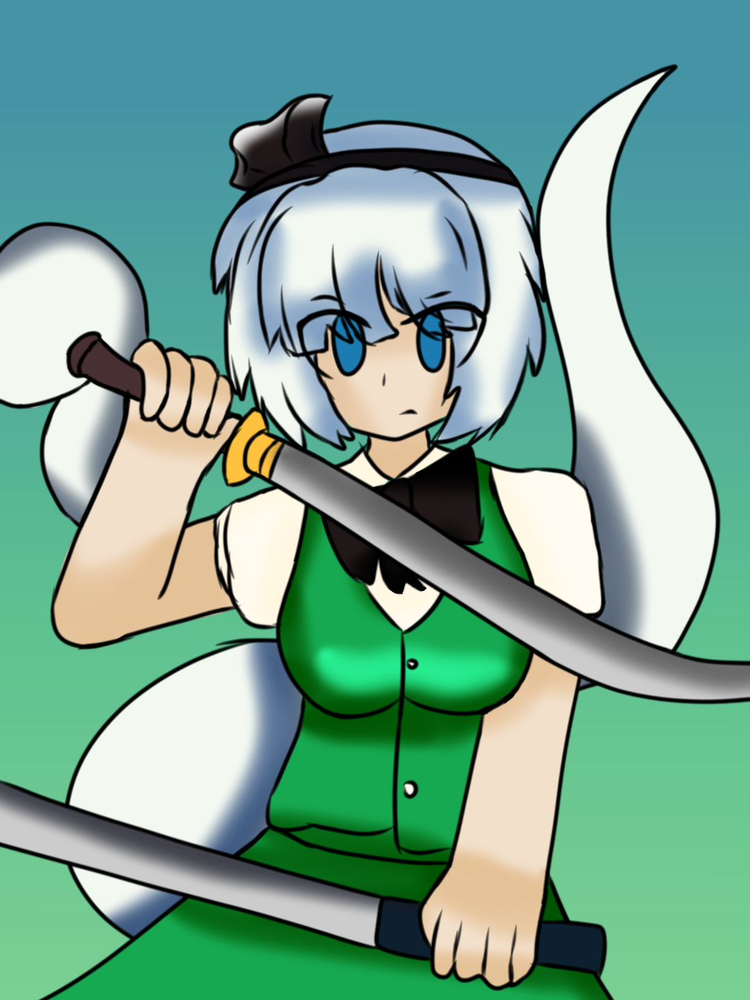 东方妖妖梦,魂魄妖梦,指绘,东方PROJECT