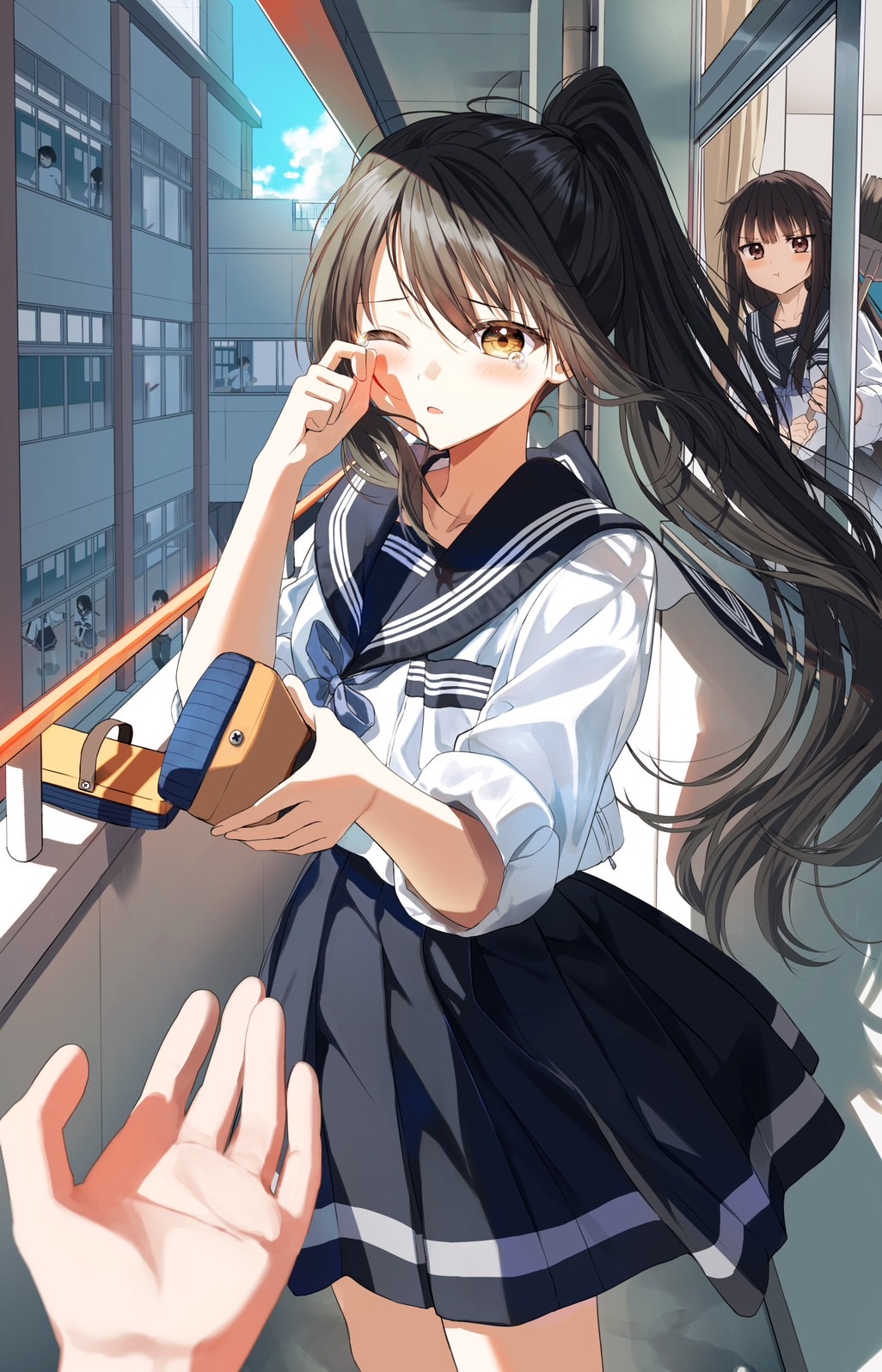 pixiv,二次元,壁纸,绘画,jk,美少女