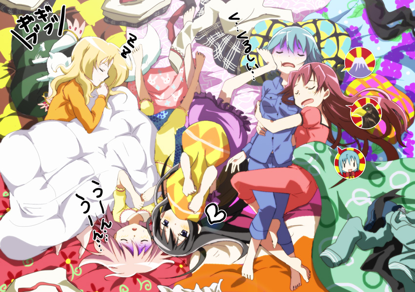 魔法少女小圆,魔法少女,美图,壁纸,绘画,鹿目圆,晓美焰,美树沙耶香,佐仓杏子,巴麻美