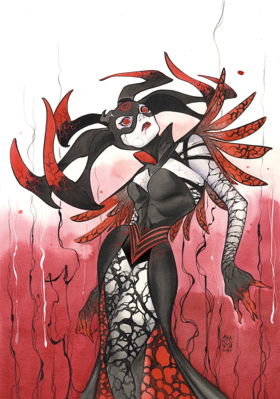 漫威,漫威漫画,美漫,超级英雄,海拉,共生体之神,美图,壁纸,绘画,二次元