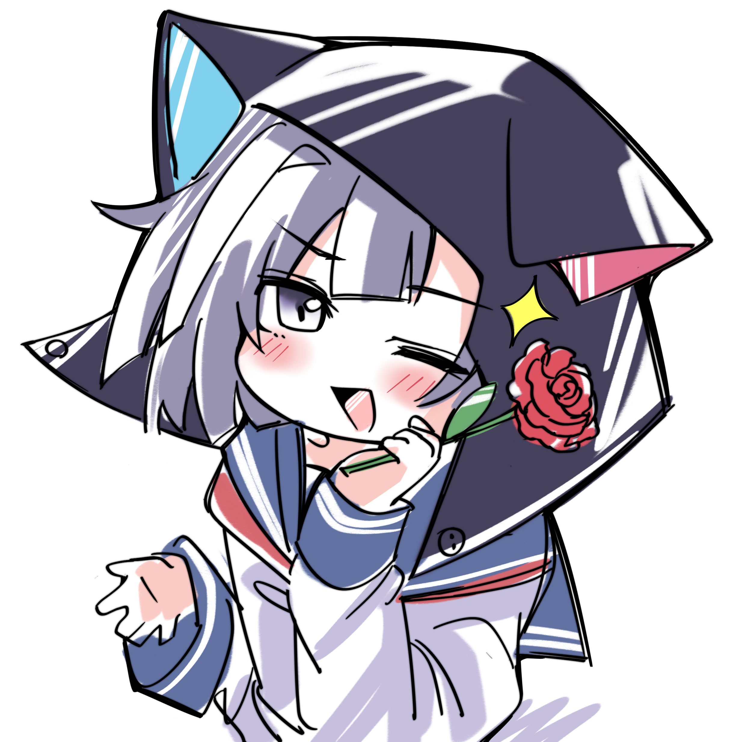 绘画创作,站娘,喵隐,喵萌,喵奈,宣发娘喵浅,喵零,喵奈今天去哪打工,喵奈今天去哪儿打工