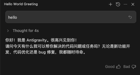 Gemini,IDE,Antigravity,中文,让我们说中文