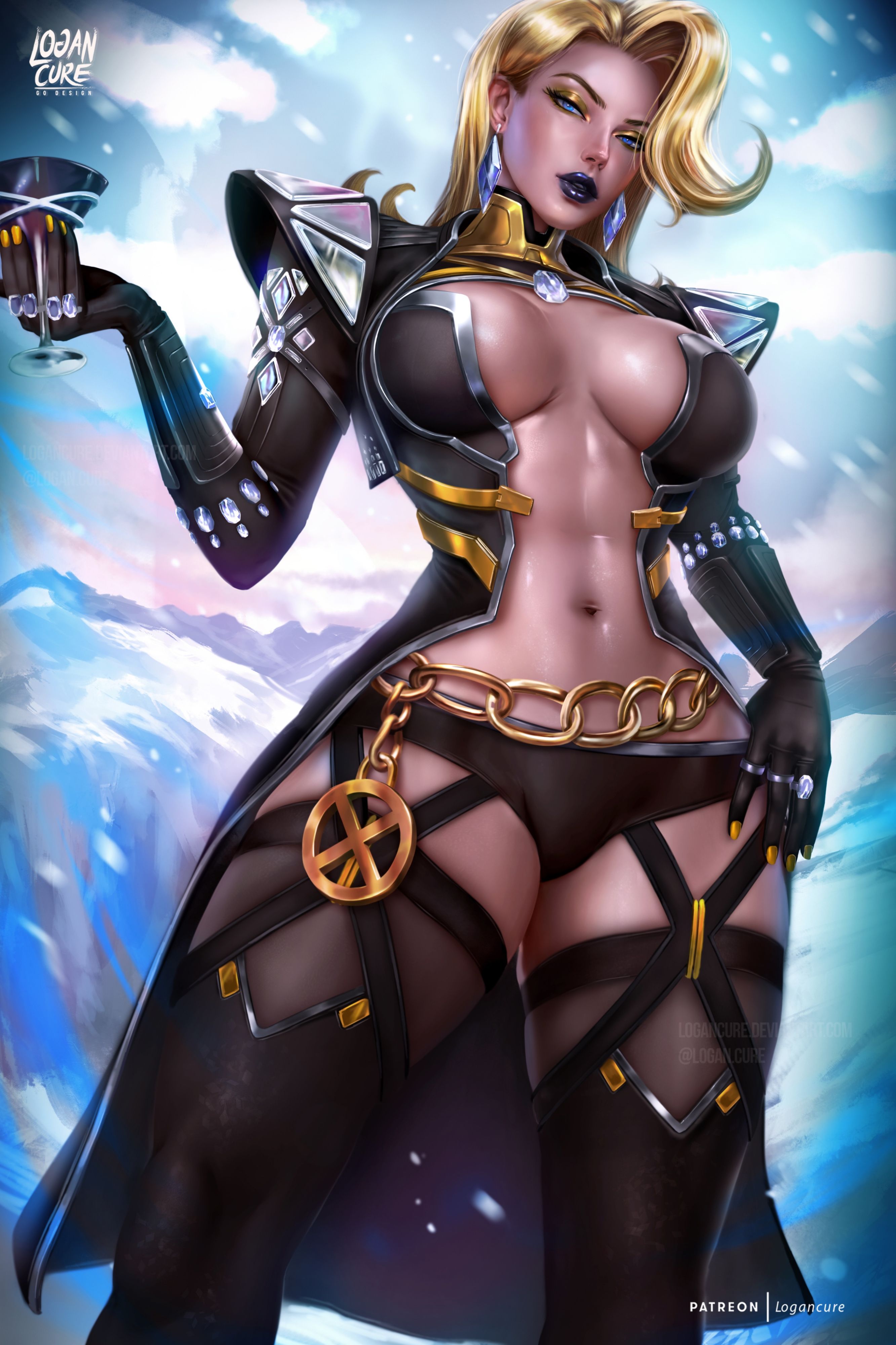 漫威,漫威争锋,漫威漫画,白皇后,超级英雄,X战警,美图,壁纸,绘画,插画