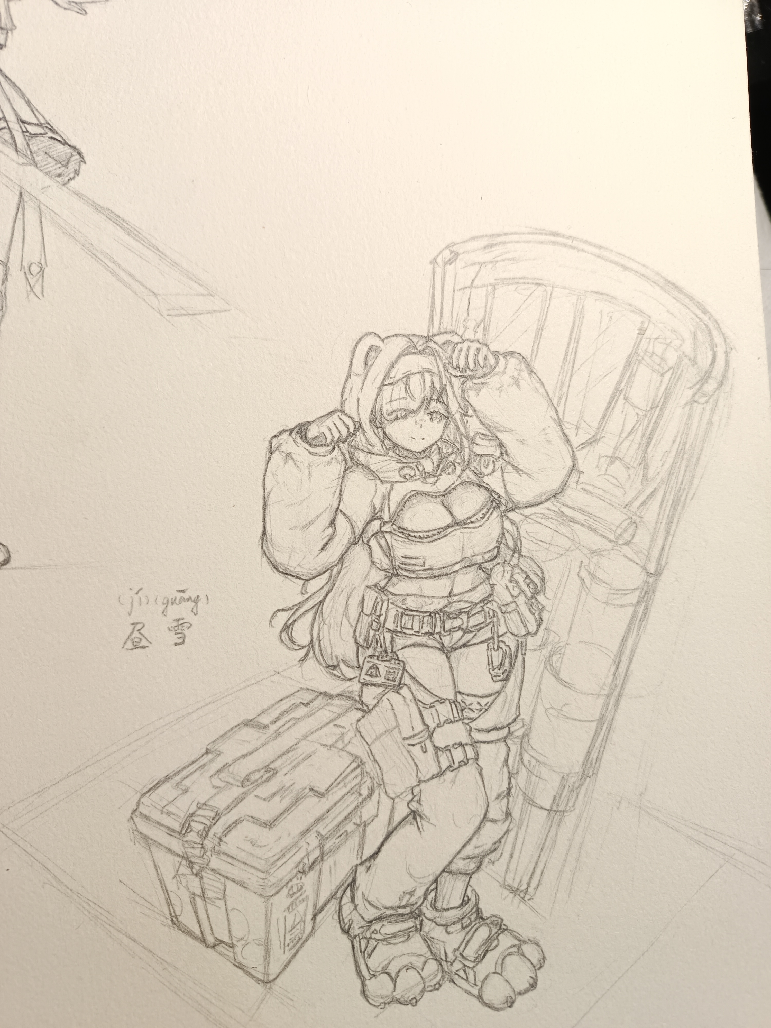 手绘,明日方舟,终末地,极光,昼雪