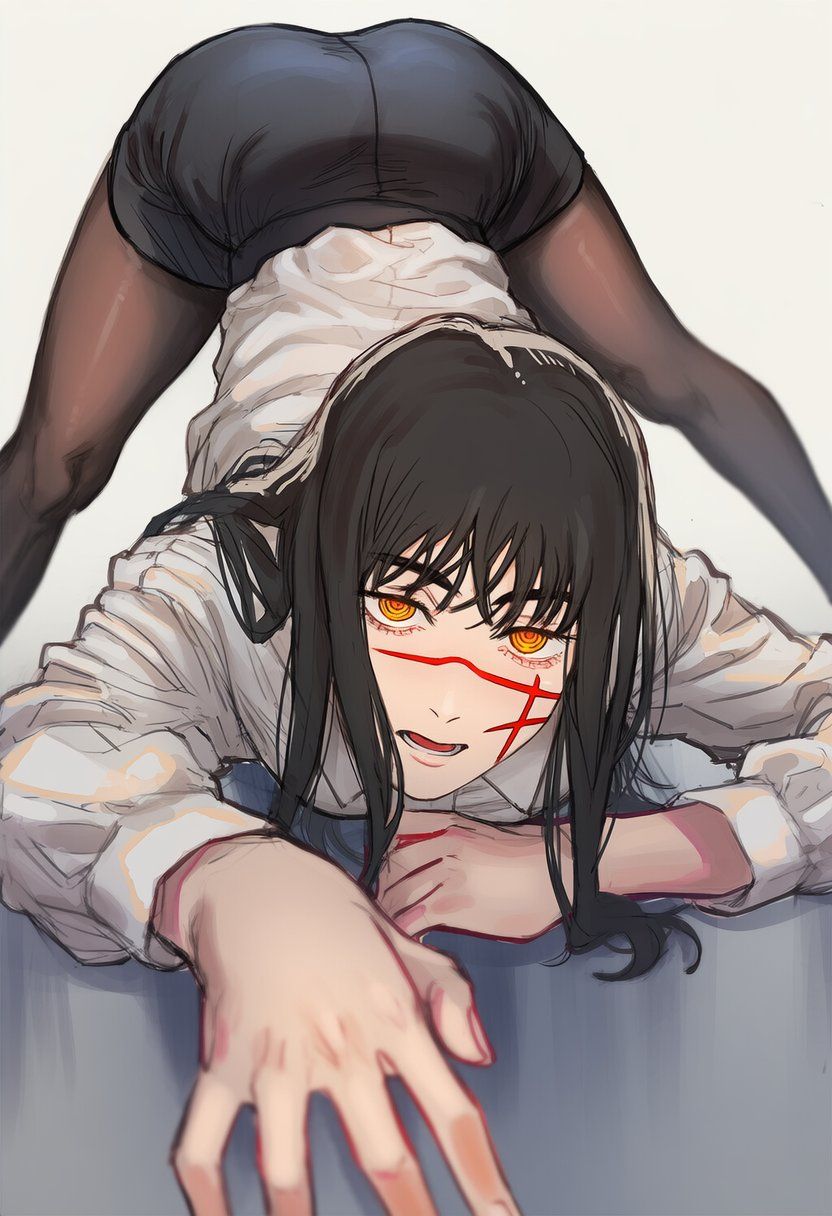 电锯人,链锯人,三鹰朝,夜,动漫壁纸,动漫美图,美图,壁纸,绘画,涩图