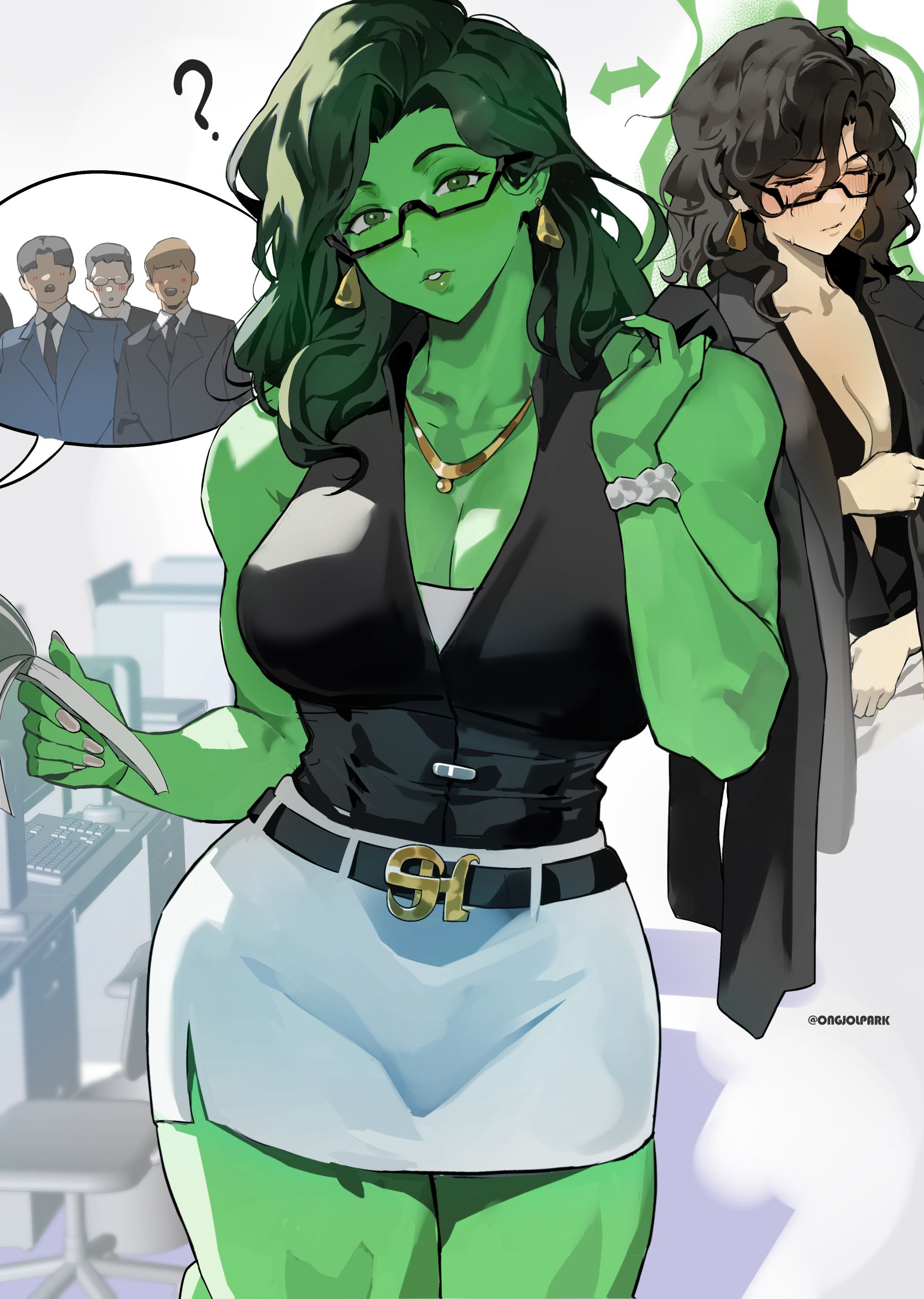 漫威,漫威漫画,美漫,超级英雄,复仇者联盟,女浩克,女绿巨人,美图,壁纸,绘画