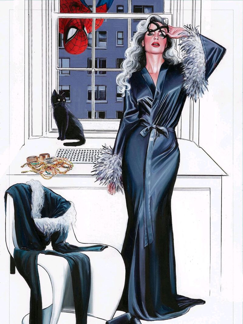 漫威,漫威漫画,美漫,超级英雄,蜘蛛侠,黑猫,美图,壁纸,绘画,复仇者联盟