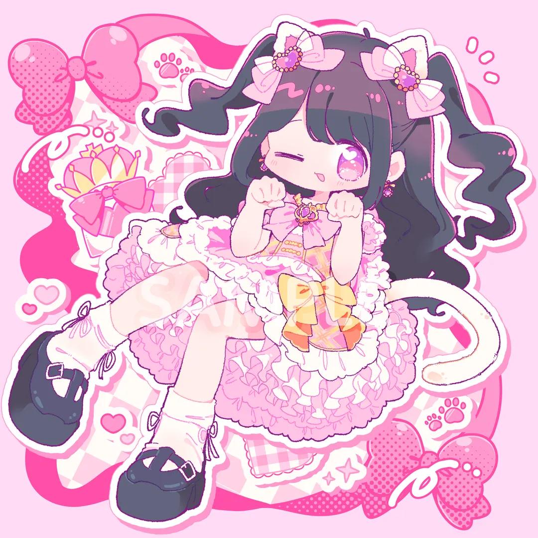 nekomo,ねこも,画师,像素,GIF,萌,可爱,萝莉