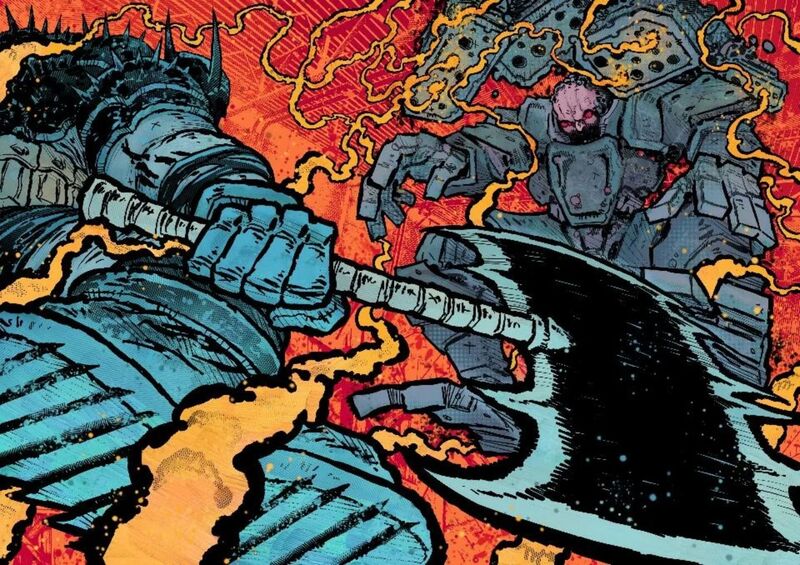 DC,DC漫画,赛博朋克2077,赛博朋克边缘行者,绝对宇宙,绝对蝙蝠侠,蝙蝠侠,亚当重锤,绘画,推特