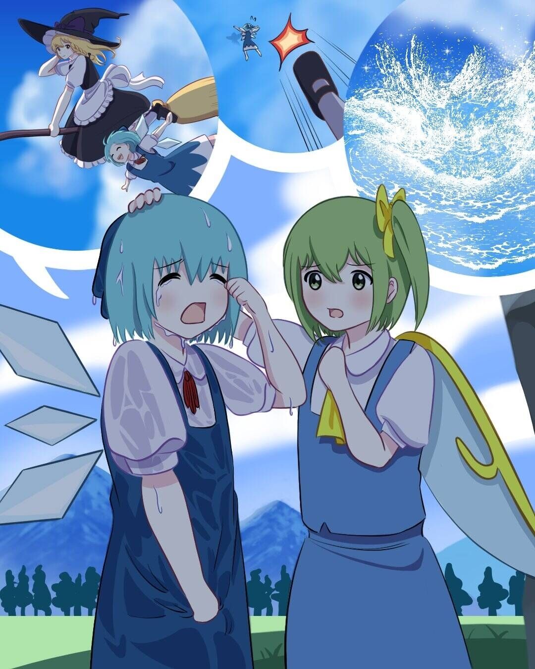 东方project,正邪,铃仙,灵梦,幽香,琪露诺,大酱,蕾米莉亚