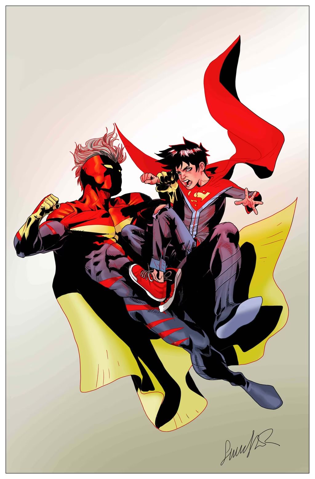 DC,DC漫画,美漫,漫画,动漫,超人,超级小子,美图,壁纸,绘画