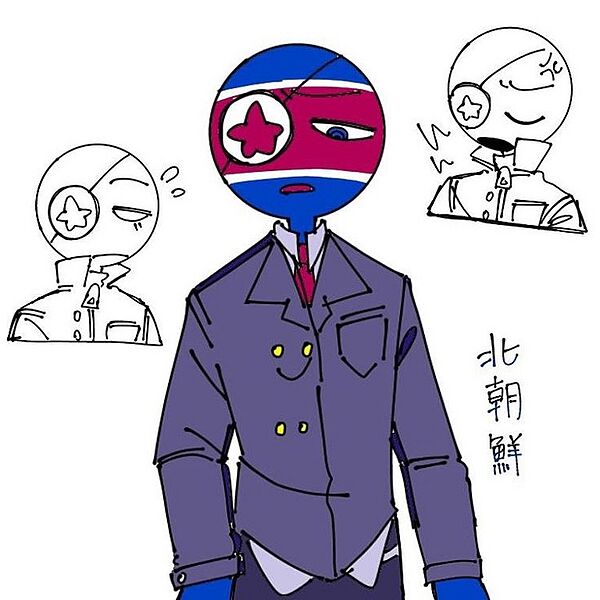 countryhumans,朝鲜,韩国,国拟
