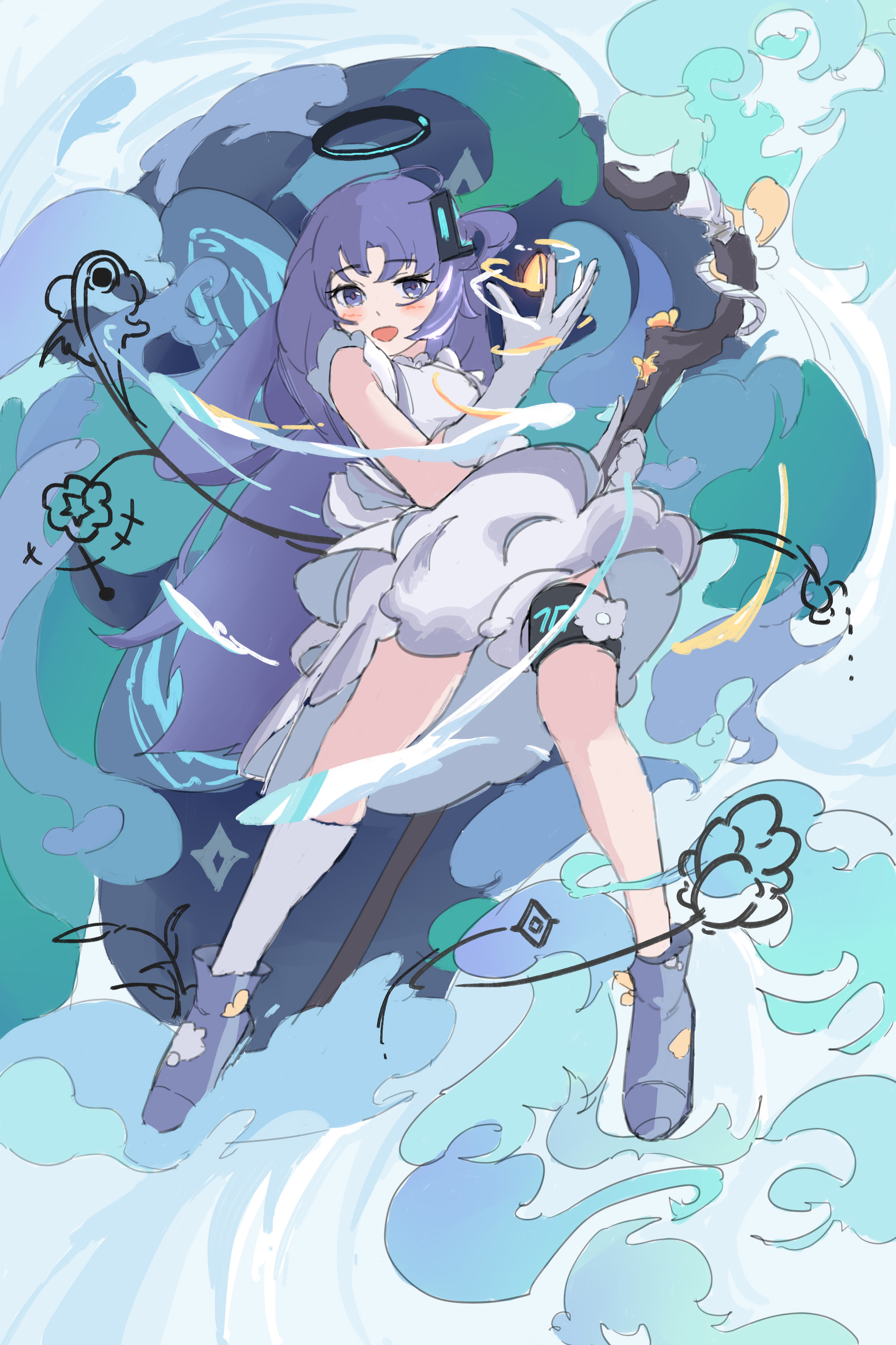 蔚蓝档案,早濑优香,绘画,sai