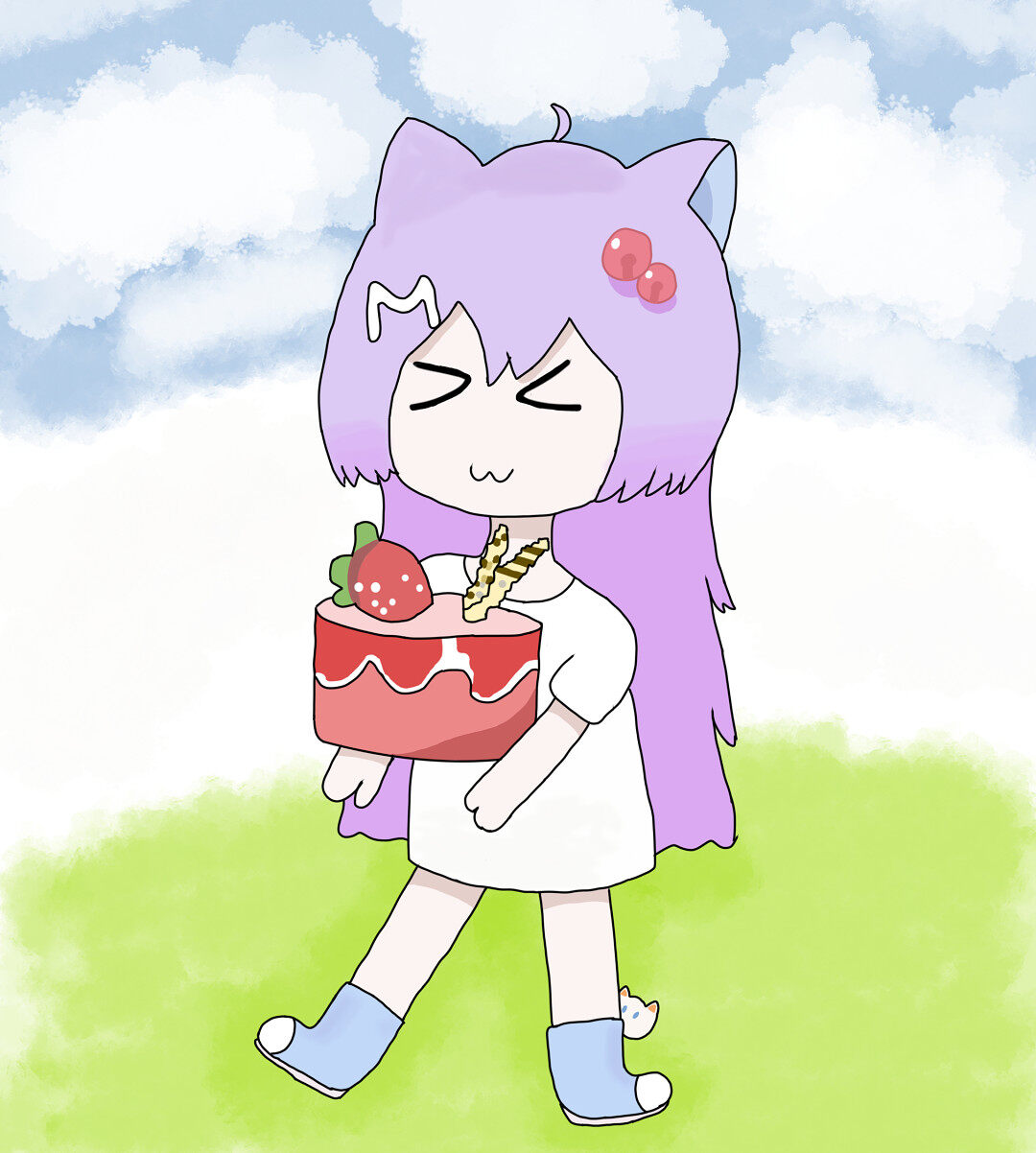 绘画创作,站娘,新年快乐