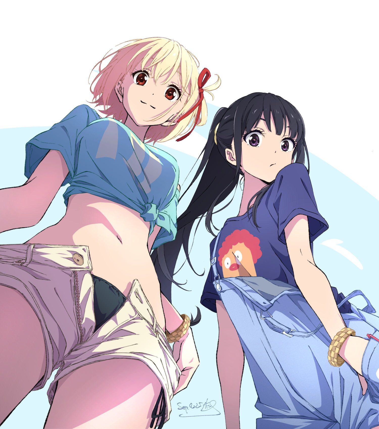 LycorisRecoil,莉可莉丝,锦木千束,井之上泷奈,动漫壁纸,动漫美图,壁纸,美图,绘画,二次元