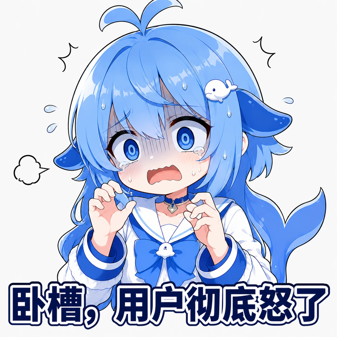 deepseek,表情包,鲸鱼娘