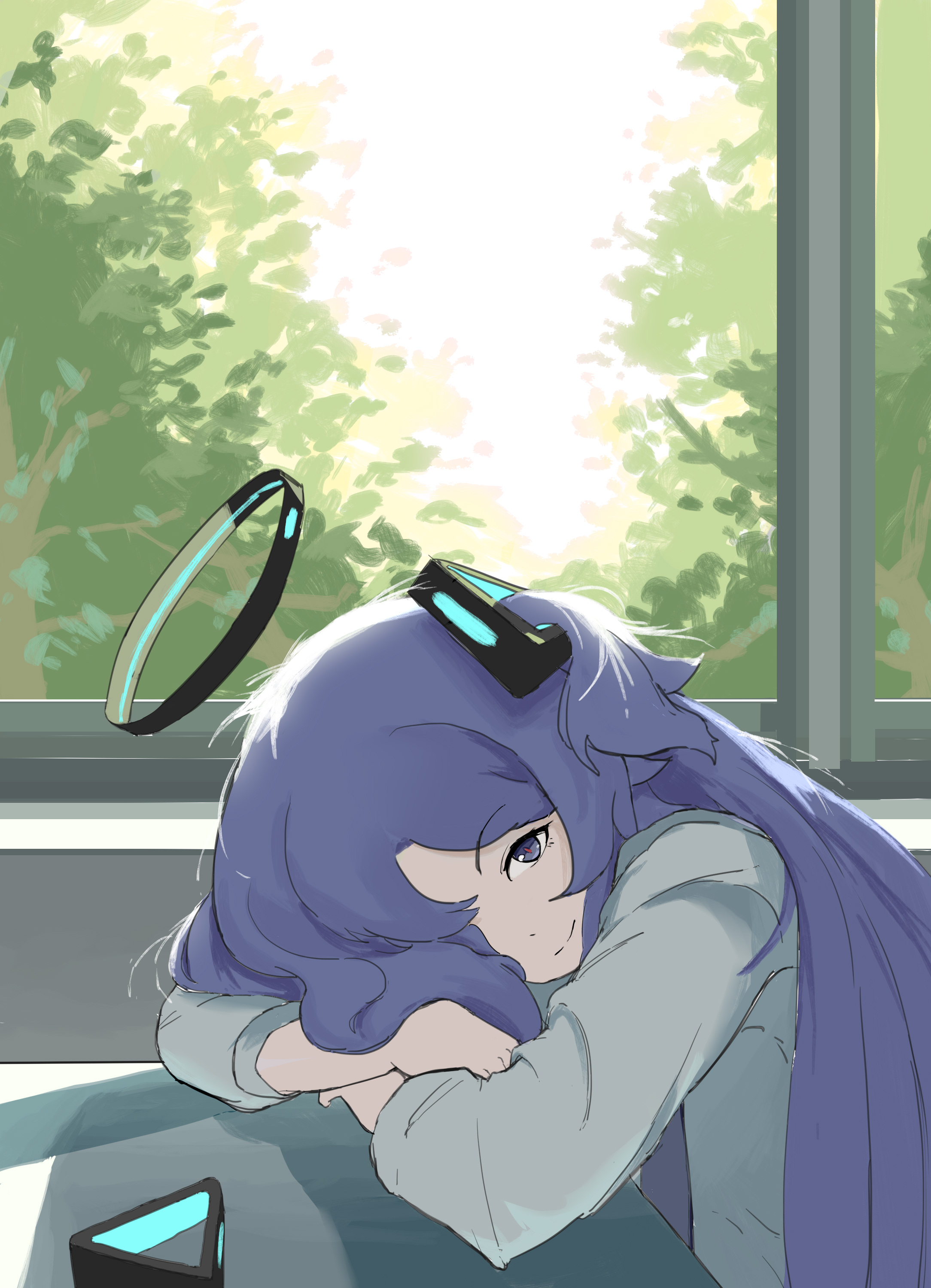 蔚蓝档案,早濑优香,绘画