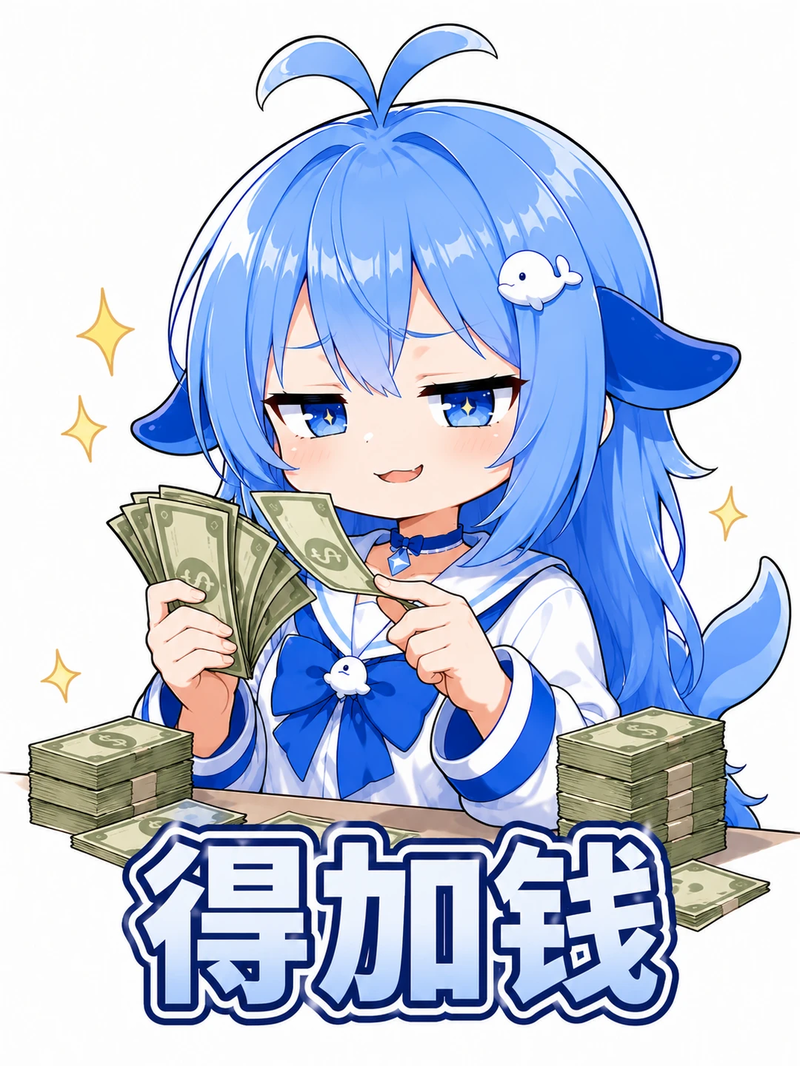 deepseek,表情包,鲸鱼娘