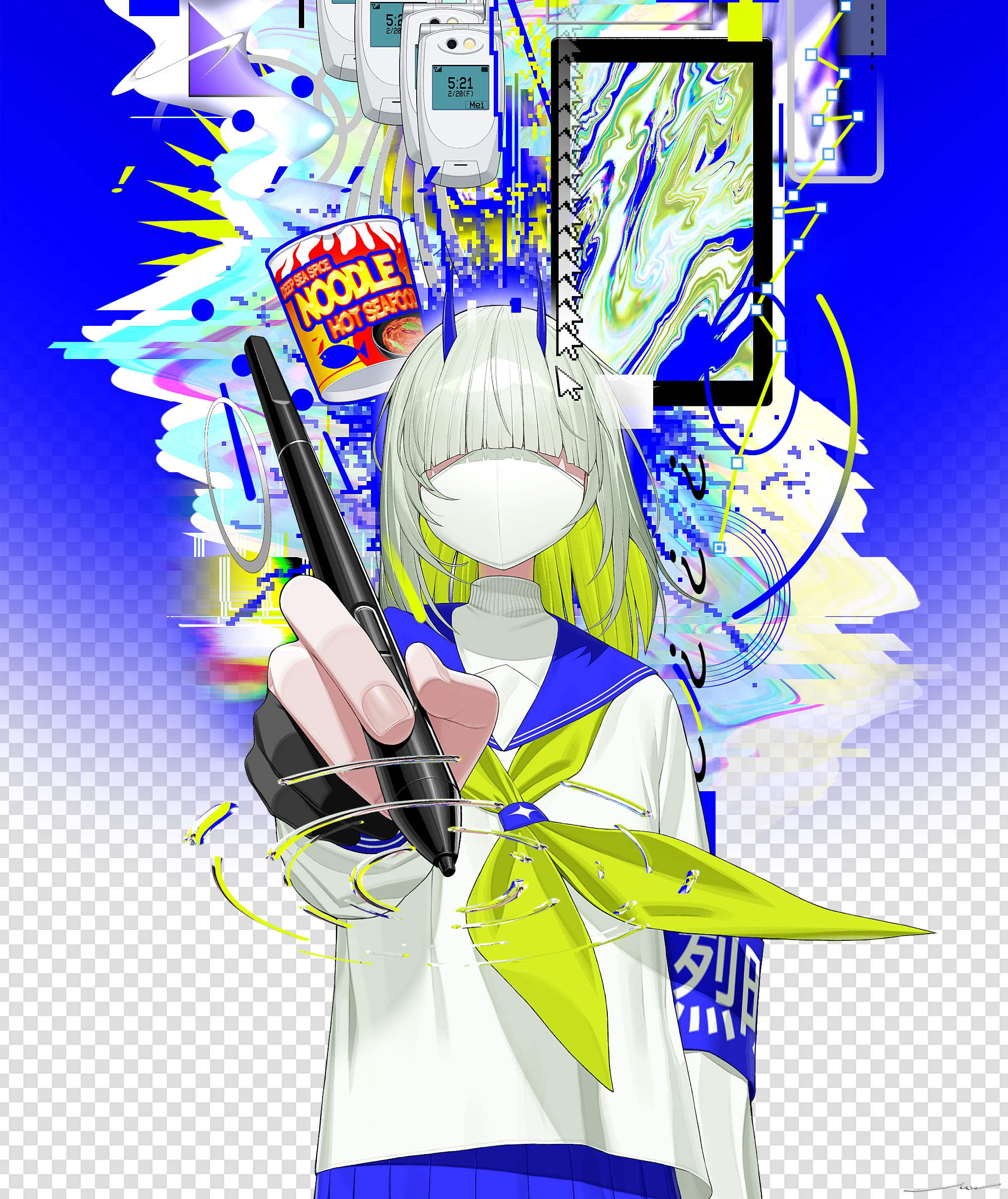 pixiv,二次元,千禧年,绘画,壁纸,审美