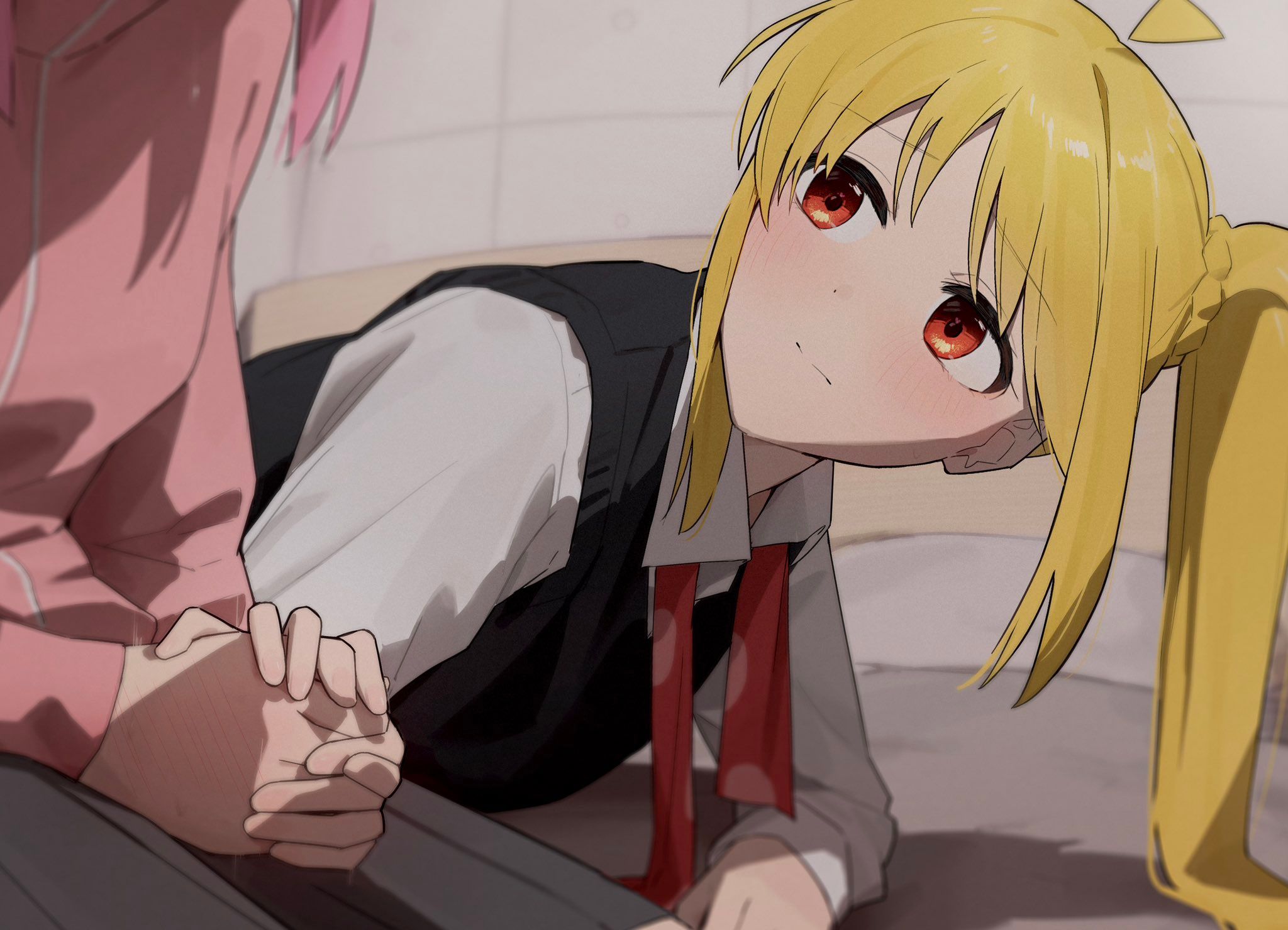 孤独摇滚,后藤一里,伊地知虹夏,美图,壁纸,绘画,插画,结束乐队,动漫壁纸,动漫美图